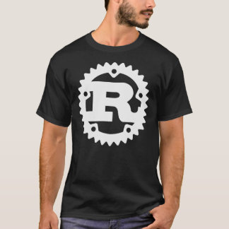Rust Programming Language Logo White and Dark Clas T Shirt