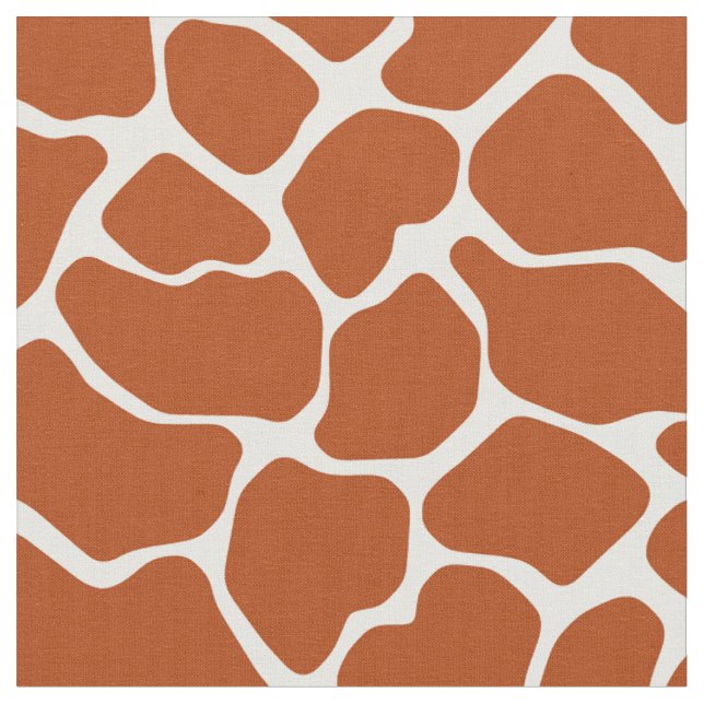 Rust Red Safari Giraffe Tyg (Närbild)
