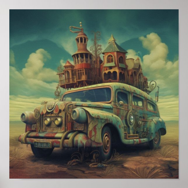 Rust & Reverie: Resande Dreamhouse Poster (Framsidan)