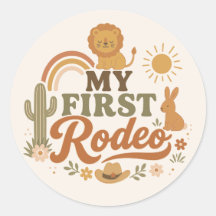 Rust Rodeo Första Födelsedagsdekaler | Neutral Boh