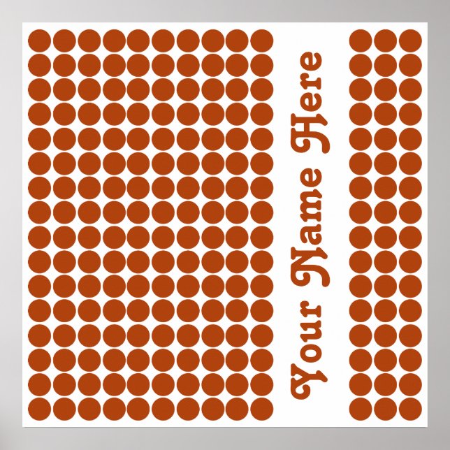 Rust Safari Dot med namn Poster (Framsidan)