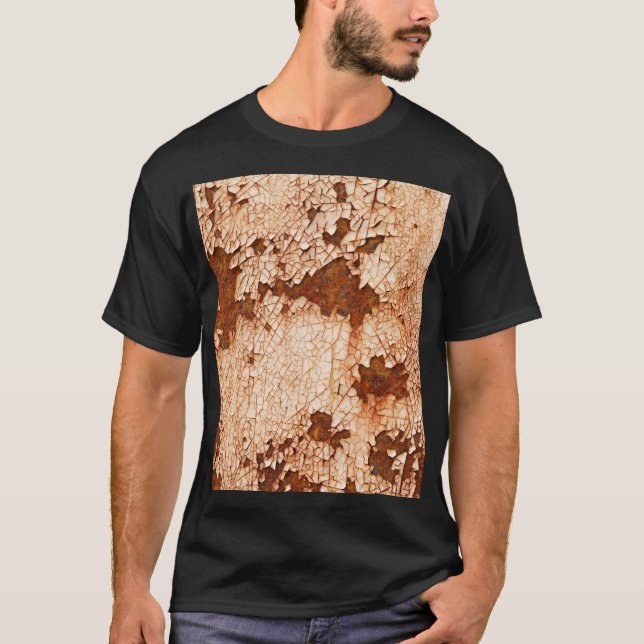 Rust struktur: yta i väster. t shirt (Framsida)