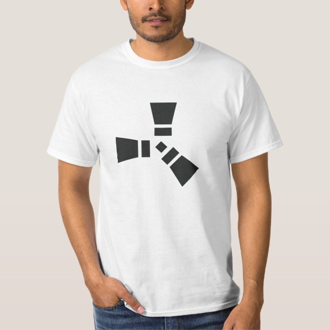 RUST Symbol Black på Clear T Shirt (Framsida)