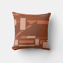 Rust Terracotta Beige på Brown Southwest Art look Kudde
