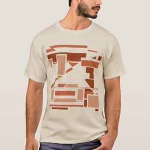Rust Terracotta Beige Southwest Art Design T Shirt