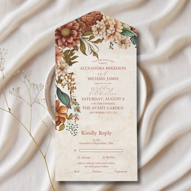 Rust Terracotta Flowers Brnt Orange Fall Wedding (Skapare uppladdad)