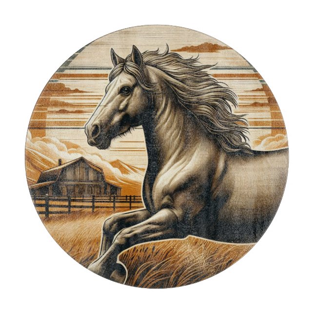 Rust/vintage häst/western (Framsidan)