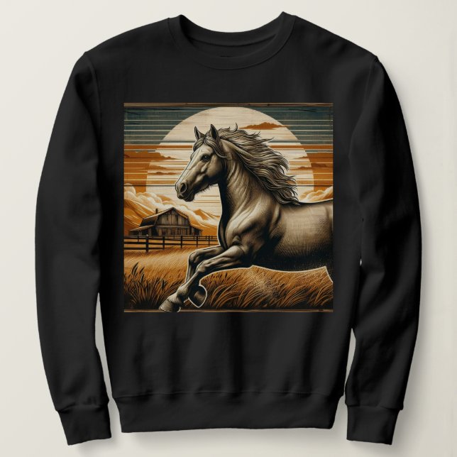 Rust/vintage häst/western t shirt (Design framsida)