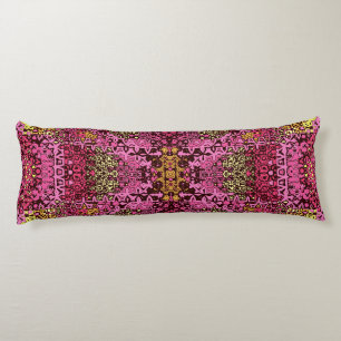 Rust violet boho tapestry Body Pillow. Kroppskudde