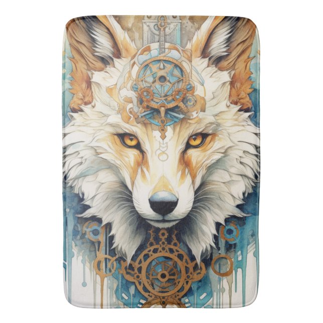 Rustclaw Steampunk Varg Badrumsmatta (Framsidan (Vertikal))