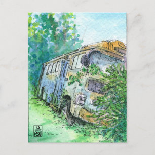 Rusted Buss Vykort