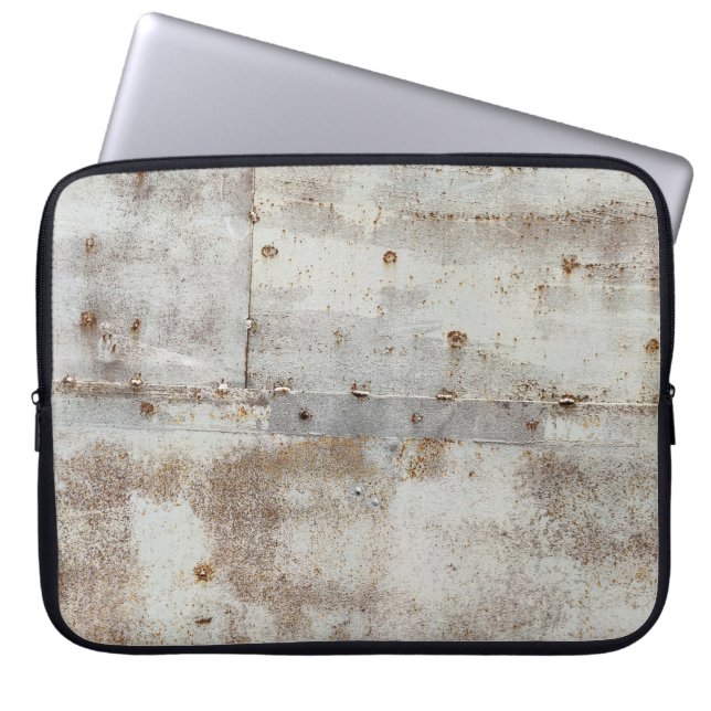 Rusted Colorful metall wall, streaks. Laptop Fodral (Framsidan)