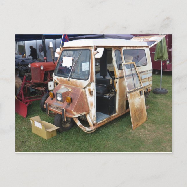 Rusted Enabled Scooter Vykort (Framsida)