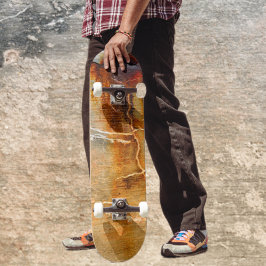 Rusted Grått Conreta Urban Texturerad abstact Mini Skateboard Bräda 18,5 Cm