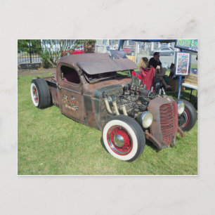 Rusted Hot rod Vykort