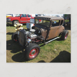 Rusted Hot rod Vykort