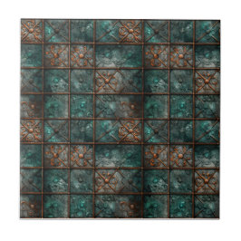 Rusted Järn Metall Kakelplatta