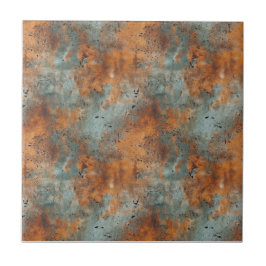 Rusted Järn Metall Kakelplatta