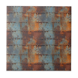 Rusted Järn Metall Kakelplatta