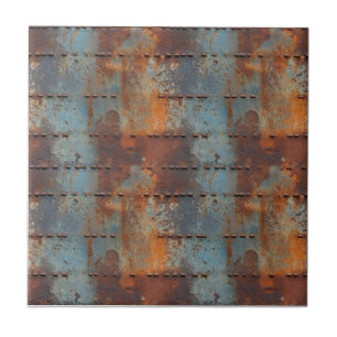 Rusted Järn Metall Kakelplatta