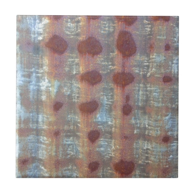 Rusted korrugerade lakanmetall kakelplatta (Framsidan)