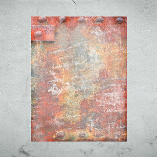 Rusted Metall Halloween-skrapbok Papper