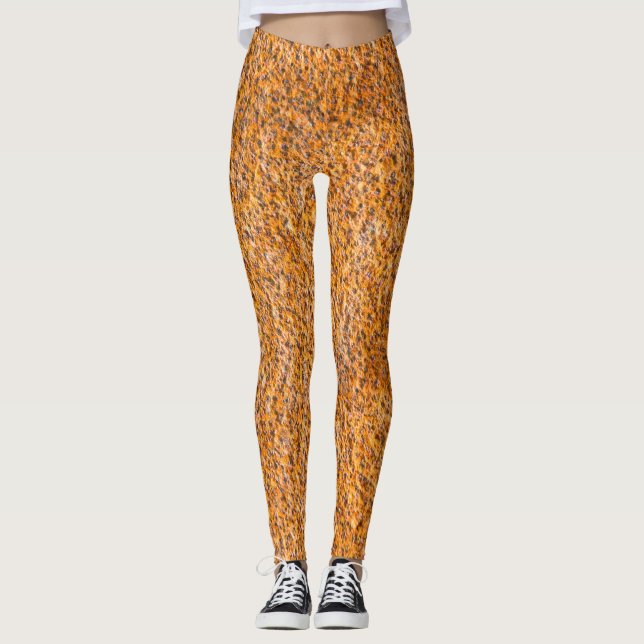 Rusted metall-plattan yta leggings (Framsida)