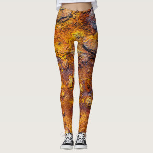 Rusted metall yta leggings