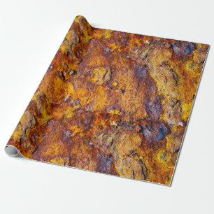 Rusted metall yta presentpapper