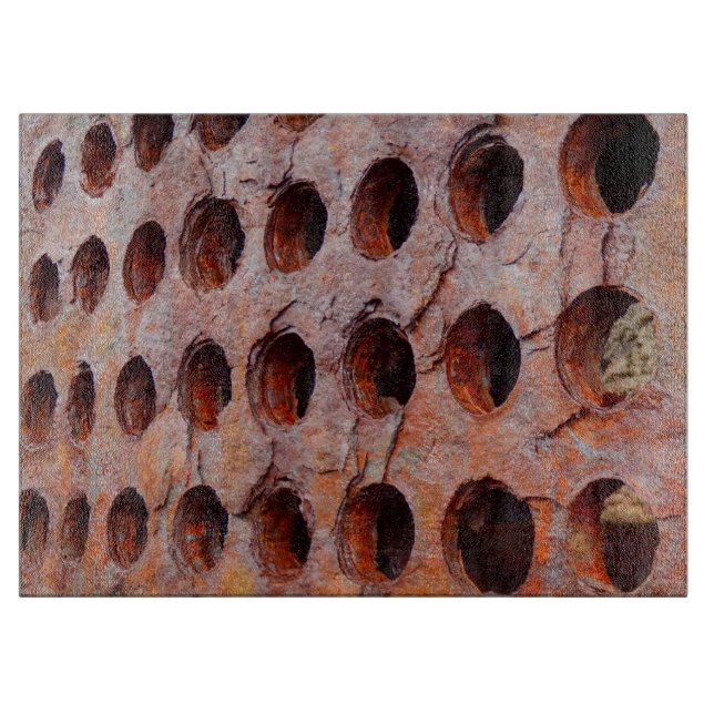 Rusted Performance Metall Glass Chopping Board (Framsidan)