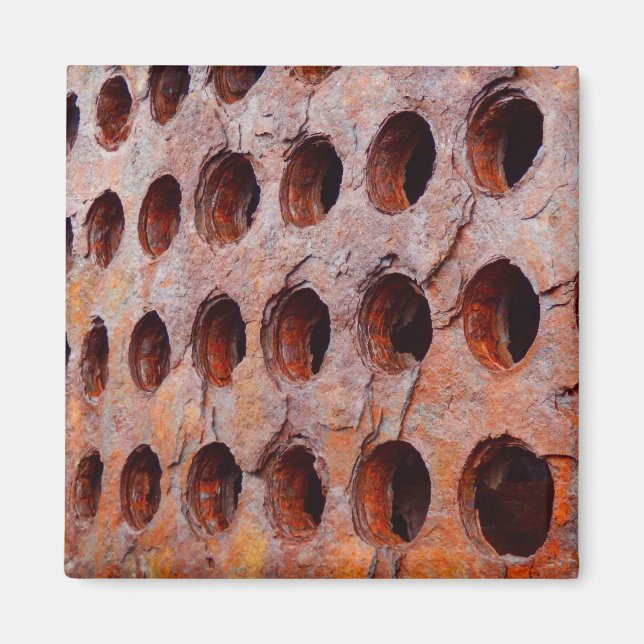 Rusted Performance Metall Square Magnet (Framsidan)