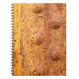Rusted Riveted Metall Photo Notebook Anteckningsbok