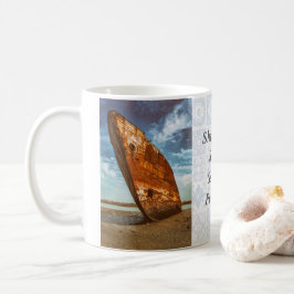 Rusted Shipwreck som har blekts eller strandsatts  Kaffemugg