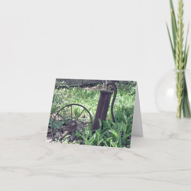 Rusted Things Flower Garden Nature Anteckningskort (Framsida)