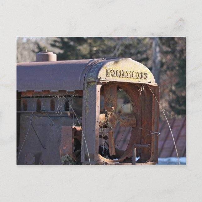 Rusted Tractor Vykort (Framsida)