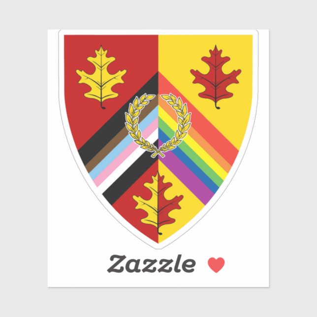 Rusted Woodlands Pride Sticker Klistermärken (Ark)