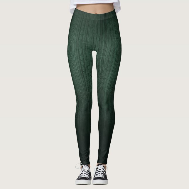 RUSTERAD Grönt, ombre Leggings (Framsida)