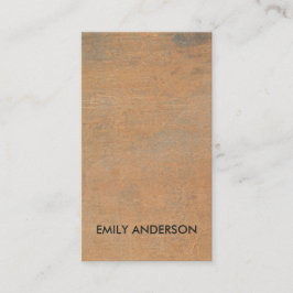 RUSTERAD KORROSIVE GRUNGE ORANGE METALL TEXTURED VISITKORT