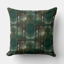 Rustgrönt blomning märkt med ockuperat rör kudde