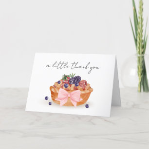 Rustic A Little Cutie Paj Berry Bow Baby Shower Tack Kort