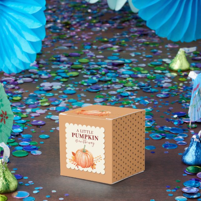 Rustic a Little Pumpkin Cute Fall Baby Shower Presentaskar (Part)