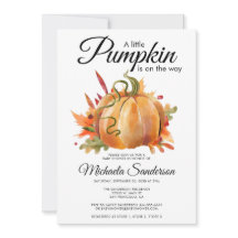 Rustic A Little Pumpkin Fall Baby Shower