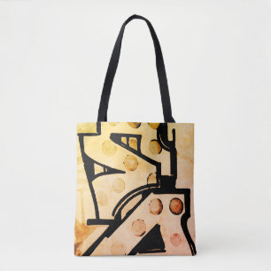 Rustic Abstrakt Art Tygkasse