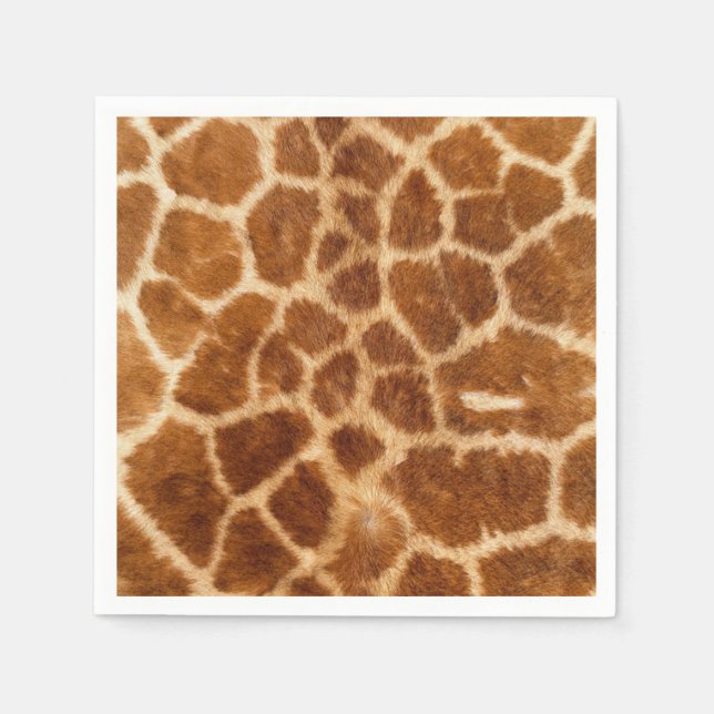 rustic african mode safari animal giraffe print pappersservett (Framsidan)