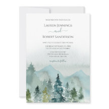 Rustic allt i ett berg på destinationsbröllop