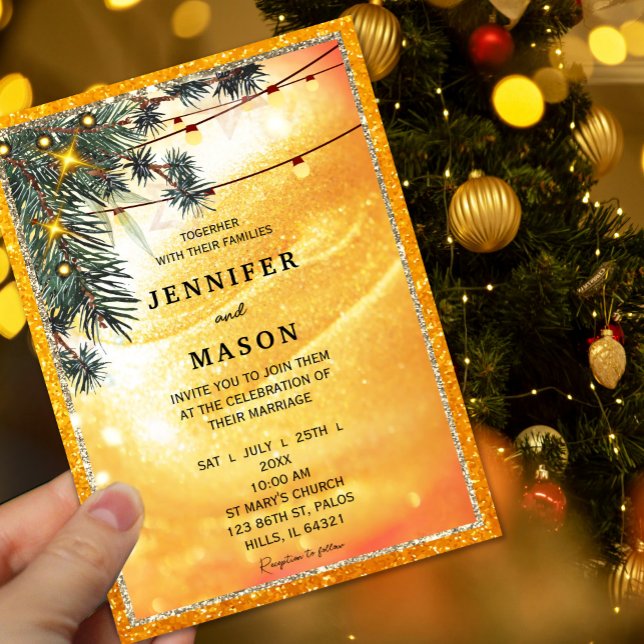 Rustic Amber Ljus bröllopsinbjudan Inbjudningar (#weddingstationery #fall #weddinginvitation #autumnwedding #gardenweddinginvite #candlelightwedding)