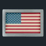 Rustic American Flagga Bälte Buckle<br><div class="desc">Mutta skuggor av rött,  blått och kräm ge i det här amerikanska Flagga-bälte-gaffeln...  - ... en känsla av vintage. Designen kommer från originalteckningen.</div>