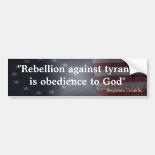 Rustic American Flagga with Benjamin Franklin, cit Bildekal