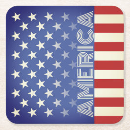 Rustic American Temed underlägg Papper Kvadrat