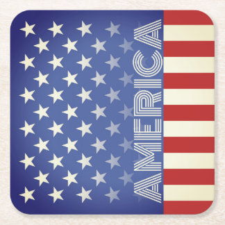 Rustic American Temed underlägg Papper Kvadrat